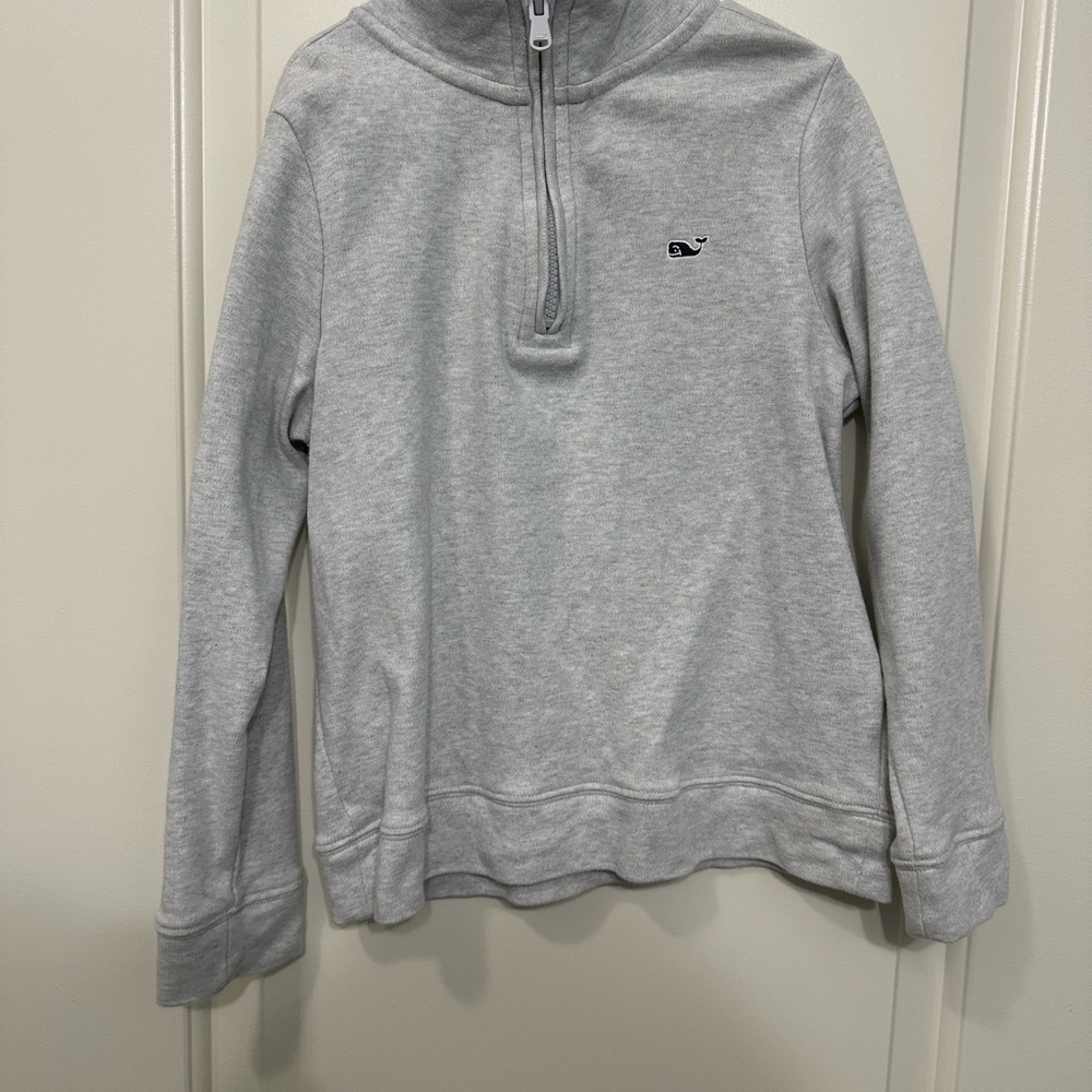 Vineyard Vines Kids Quarter-Zip Pullover Sweatshirt Gray Size 6 – EUC